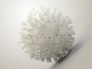 3d print of coronavirus Model Cetak 3D