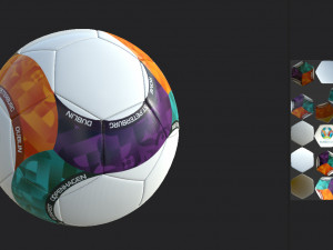 2020 euro official match ball 3D Model