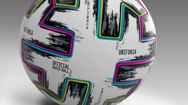 euro 2020 match ball 3D मॉडल .c4d .max .obj .3ds .fbx .stl .blend 