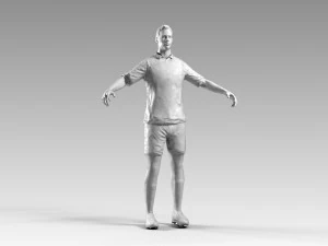 soccerer rigged pbr 3D Model