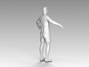 soccerer rigged pbr 3D Model