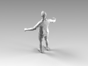 soccerer rigged pbr 3D Model