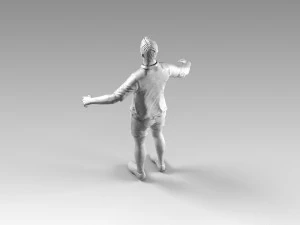 soccerer rigged pbr 3D Model