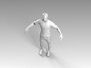 soccerer rigged pbr 3D Model