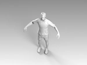 soccerer rigged pbr 3D Model