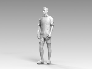 soccerer rigged pbr 3D Model