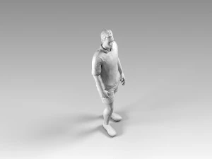 soccerer rigged pbr 3D Model