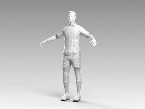 soccerer rigged pbr 3D Model