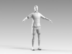 soccerer rigged pbr 3D Model