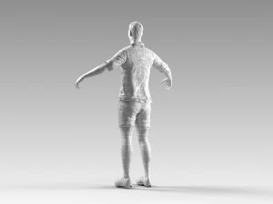 soccerer rigged pbr 3D Model