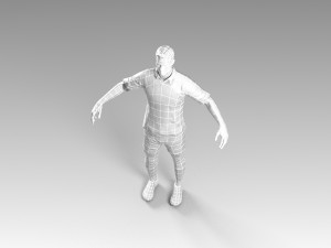 soccerer rigged pbr 3D Model
