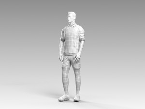 soccerer rigged pbr 3D Model