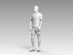 soccerer rigged pbr 3D Model