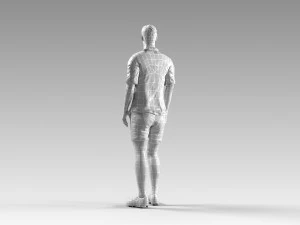 soccerer rigged pbr 3D Model
