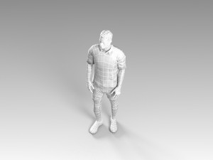 soccerer rigged pbr 3D Model