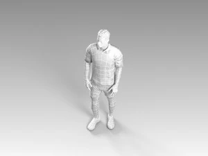 soccerer rigged pbr 3D Model