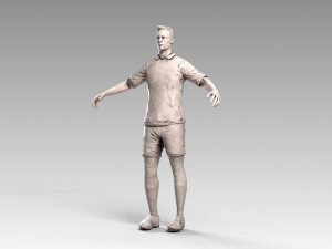 soccerer rigged pbr 3D Model