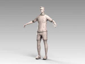 soccerer rigged pbr 3D Model