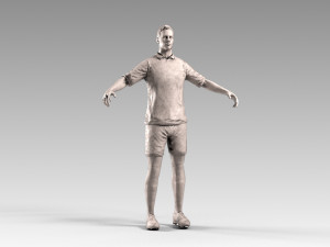 soccerer rigged pbr 3D Model