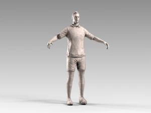 soccerer rigged pbr 3D Model