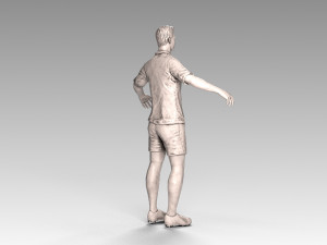soccerer rigged pbr 3D Model