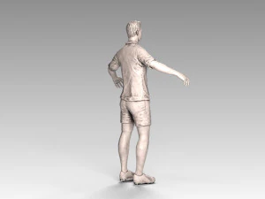 soccerer rigged pbr 3D Model