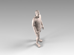 soccerer rigged pbr 3D Model