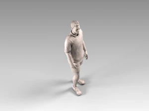soccerer rigged pbr 3D Model
