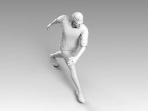 lionel messi rigged 3D Model