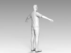 lionel messi rigged 3D Model