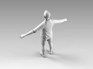 lionel messi rigged 3D Model