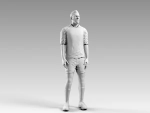 lionel messi rigged 3D Model