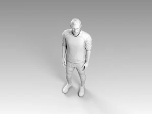 lionel messi rigged 3D Model