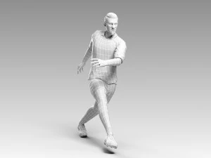 lionel messi rigged 3D Model