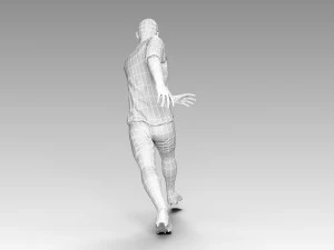 lionel messi rigged 3D Model