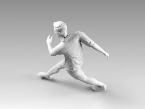 lionel messi rigged 3D Model
