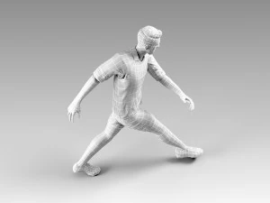 lionel messi rigged 3D Model