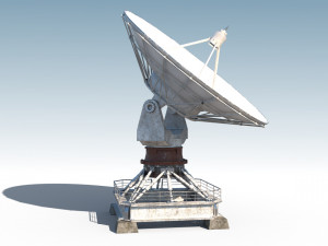 satellite antena radar Modelo 3D