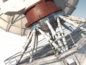 satellite antena radar Modelo 3D