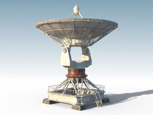 satellite antena radar Modelo 3D