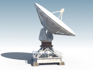 satellite antena radar Modelo 3D