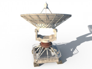 satellite antena radar Modelo 3D