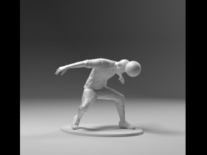 footballer 03 headkick 01 3D Print Model