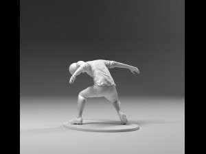 footballer 03 headkick 01 Model do druku 3D