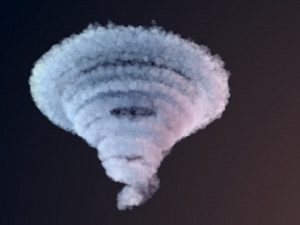 hurricane cloud 3D 模型