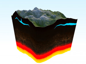 terrain 01 Modello 3D