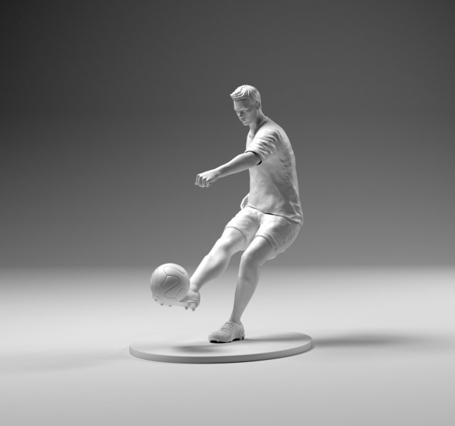 footballer footstrike 2021 01 3D प्रिंट मॉडल .c4d .max .obj .3ds .fbx .stl .blend 