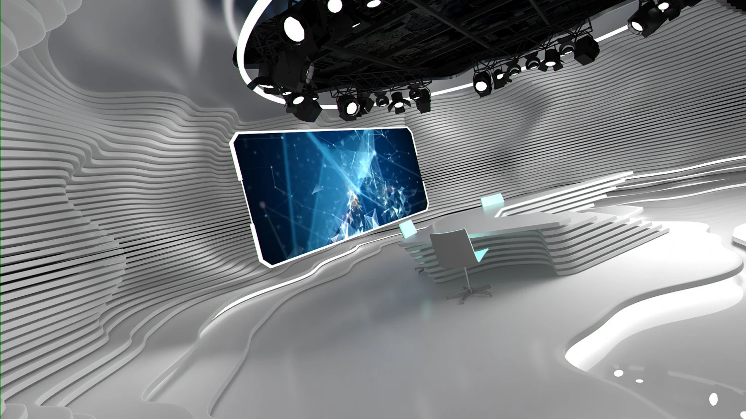 studio di trasmissione 23 Modello 3D .c4d .max .obj .3ds .fbx .stl .blend 