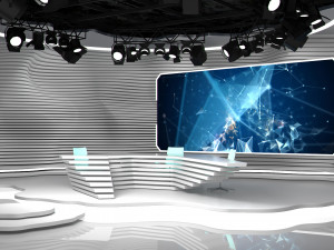 broadcast studio 23 3D Модель