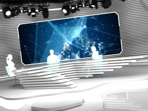broadcast studio 23 3D Модель